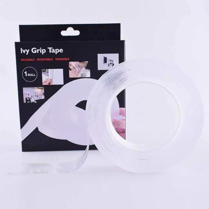 Băng keo 2 mặt trong suốt Ivy Grip Tape siêu chắc siêu dính(Luceogroup)