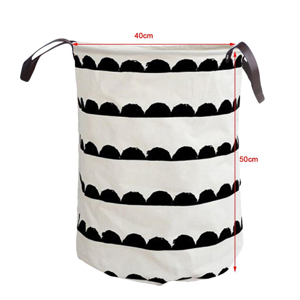 2x Collapsible Storage Basket Toy Bucket Clothes Laundry Hamper -Semicircle