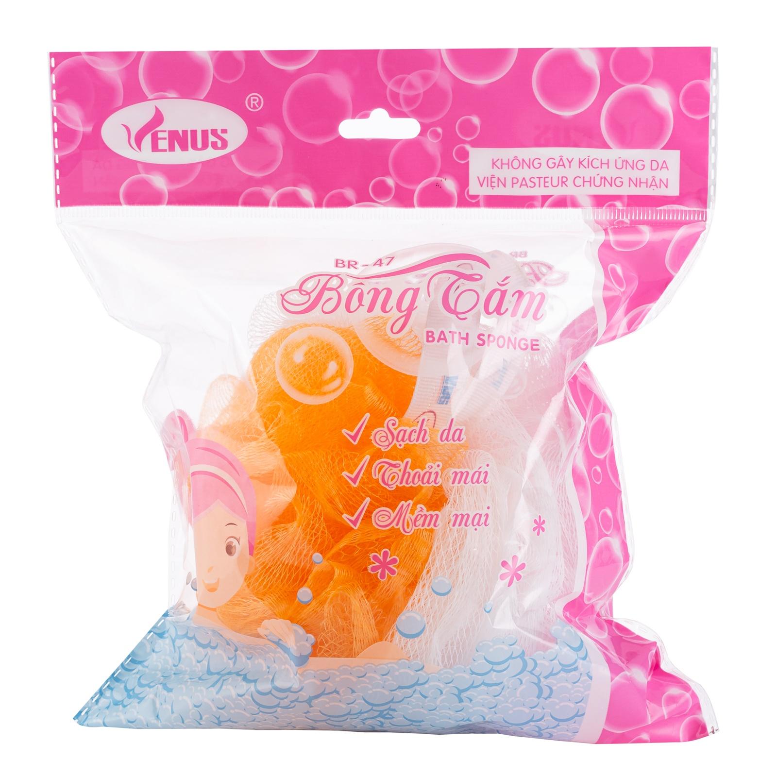 Combo 2 Bông tắm tròn Venus BR47 (Giao màu ngẫu nhiên)