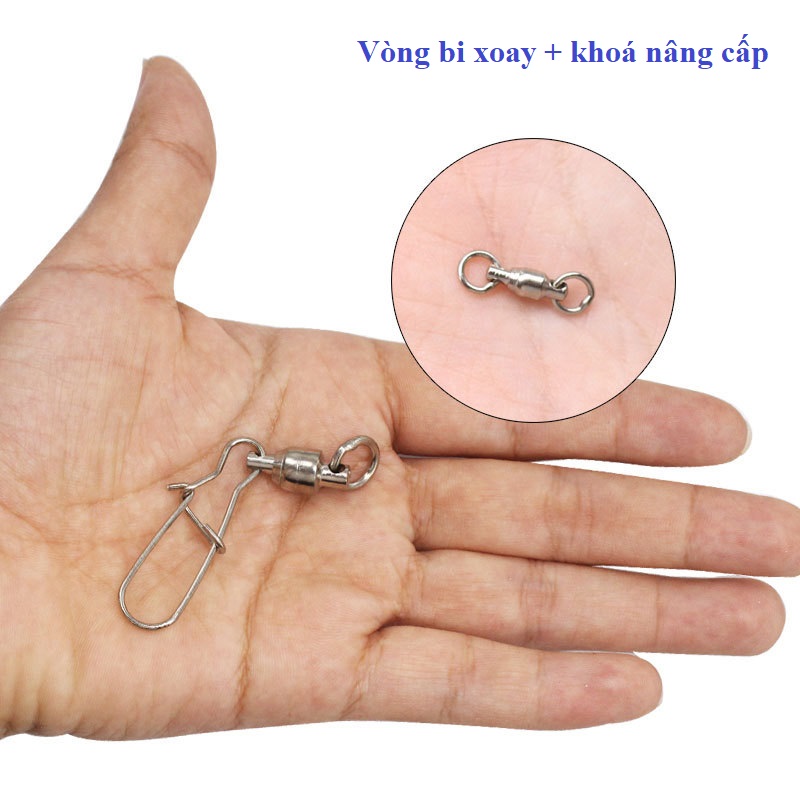 Khóa Link Chống Xoắn Săn Hàng 5 Chiếc Khóa Link Chống Xoắn Tích Hợp Ổ Bi Cao Cấp PK29-B