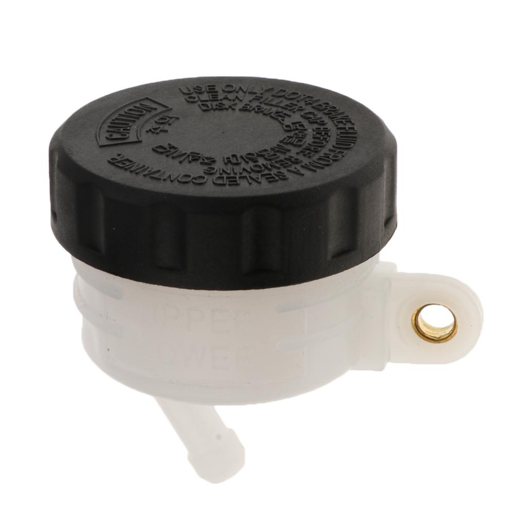 2 Pairs of Universal Motor Motorcycle Brake Reservoir Fluid Tank Bottle Master Cylinder