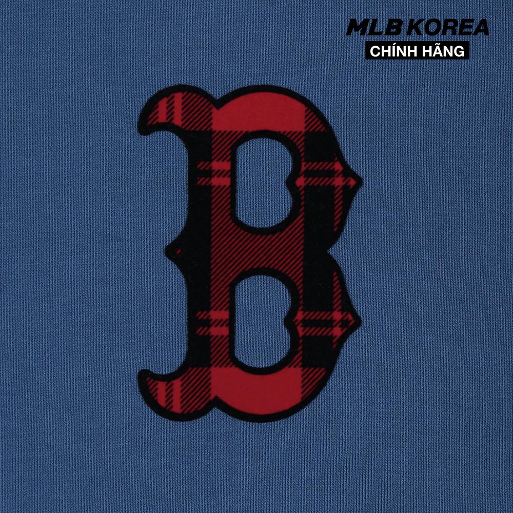 MLB - Áo sweatshirt phom suông tay dài Check Front Logo 31MTE2041-43U