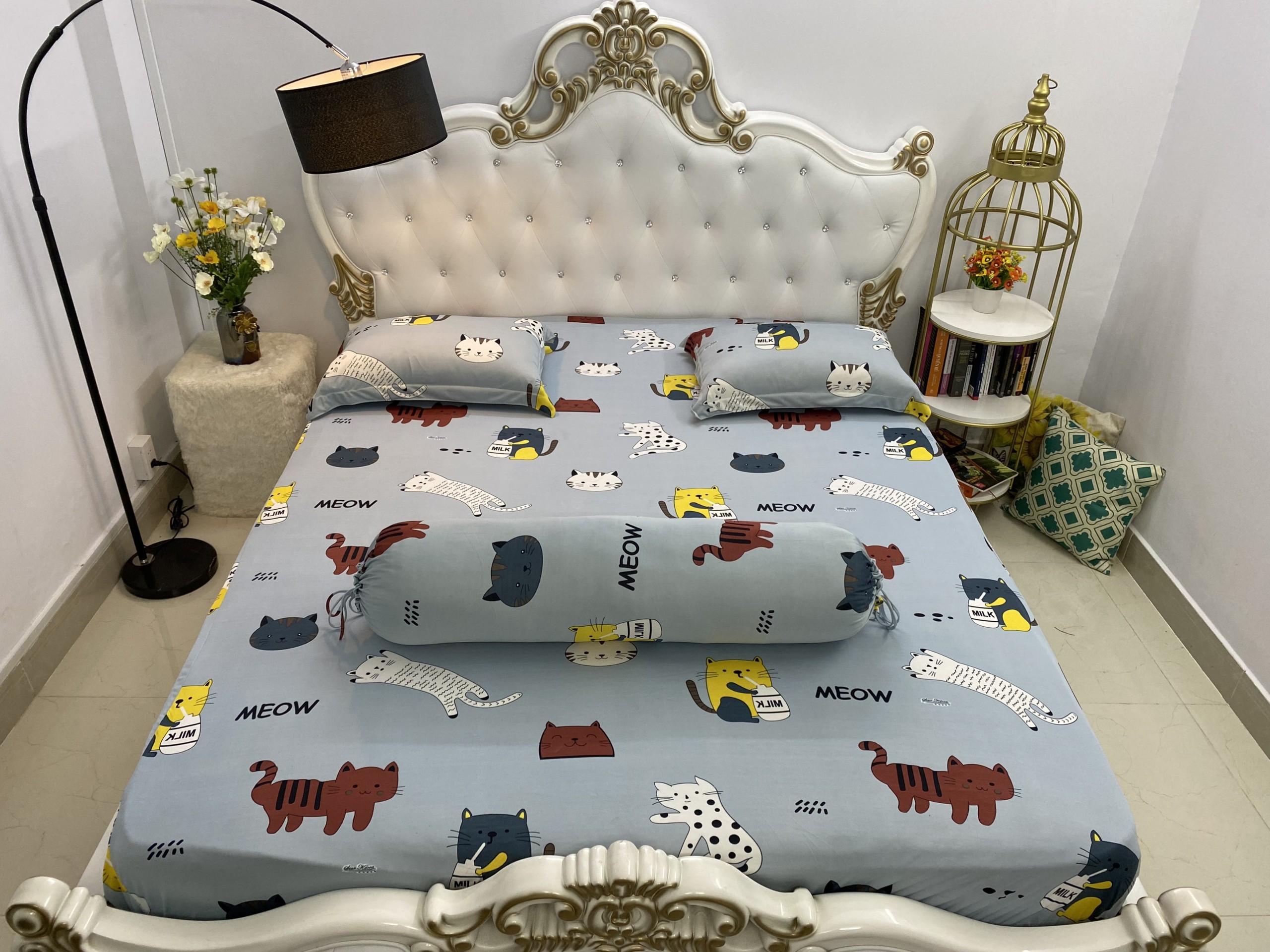 Bộ Drap Thun Hàn Quốc mát lạnh 1m6 hoặc 1m8x2m