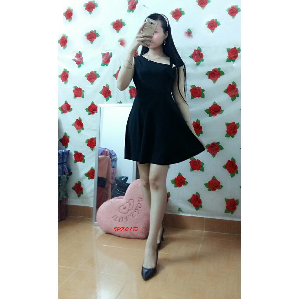 Đầm Xòe Nữ Thun Kim Tuyến Mềm Mịn