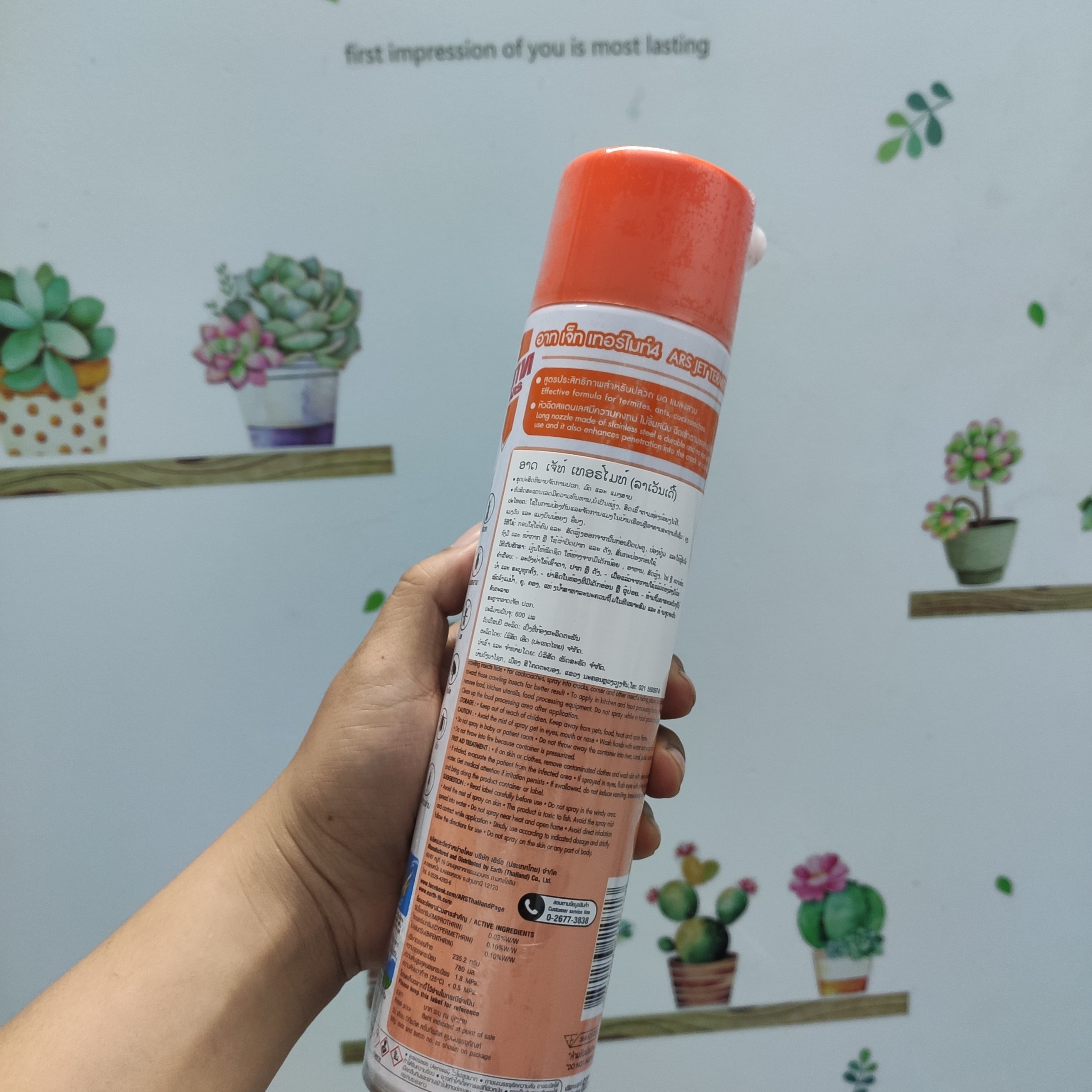 Chai Xịt Diệt MỐI MỌT, Kiến, Gián và các loại côn trùng - Nhập Khẩu THÁI LAN 600ml. ARS JET TERMITE LAVENDER