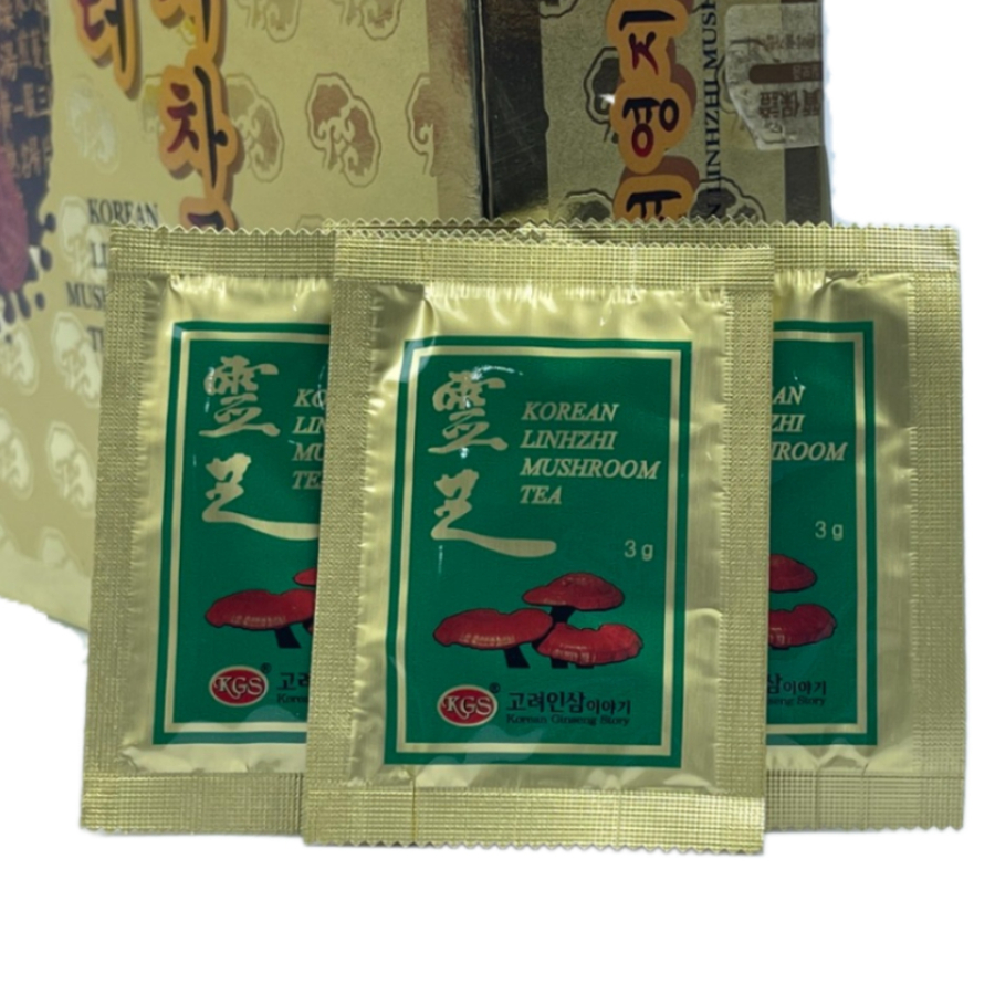 Trà Bột Hòa Tan Linh Chi KGS ( 3g *100 gói ) - Hổ trợ giải nhiệt, bài trừ độc tố, mát gan