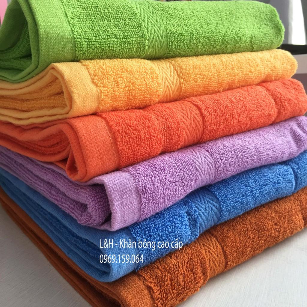 Khăn tắm cotton màu 50 * 100cm, Tân Thịnh