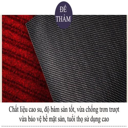 Thảm chùi chân nỉ đế cao su, kích thước 60x90cm