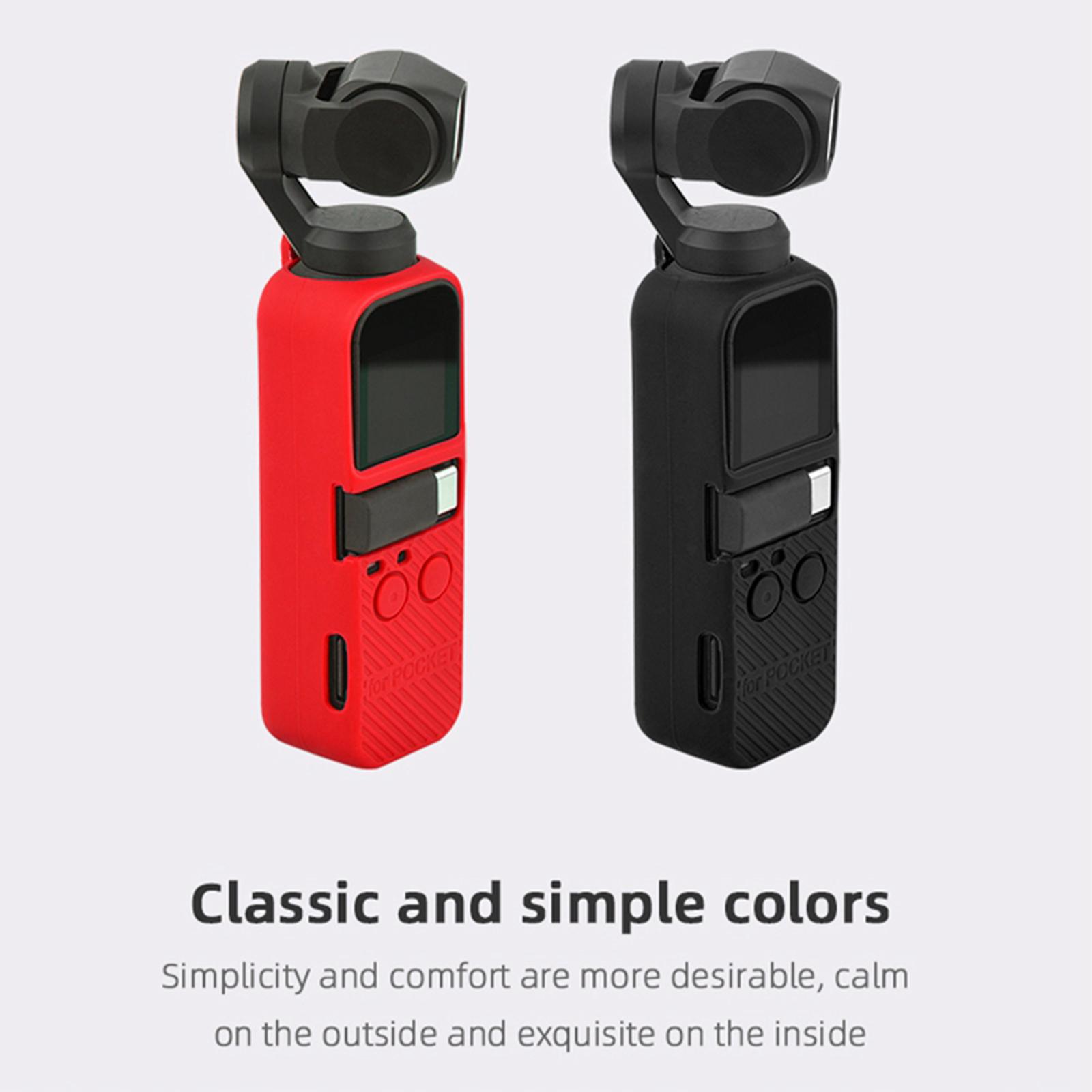 Protective Silicone Cover Case Sleeve Protector Shell & Lanyard for DJI Pocket 2 Accessory