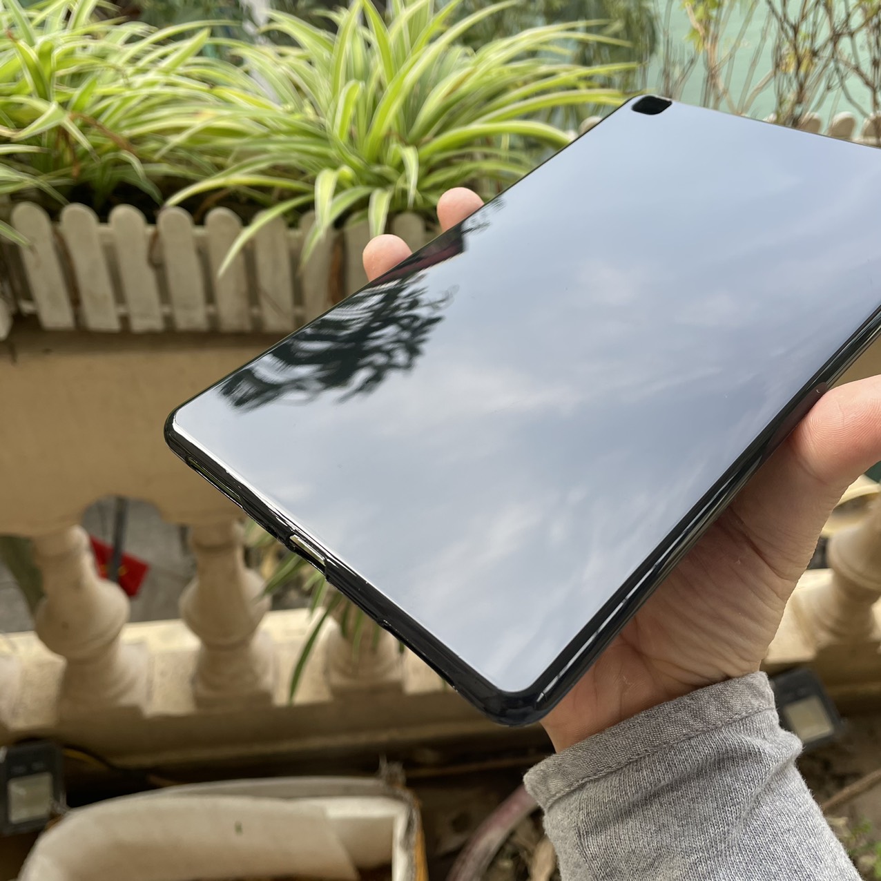 Ốp dẻo cho Samsung Galaxy Tab A8 2019 t295 - dẻo màu đen bóng