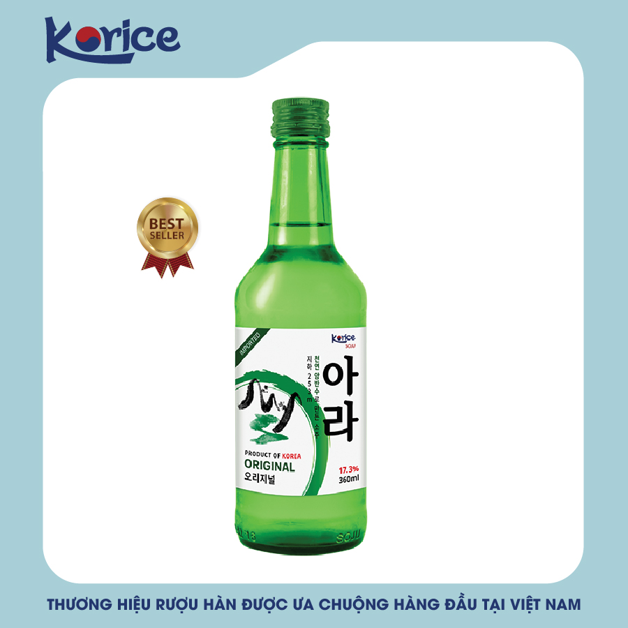 Rượu Soju Korice 17,3% 360ml