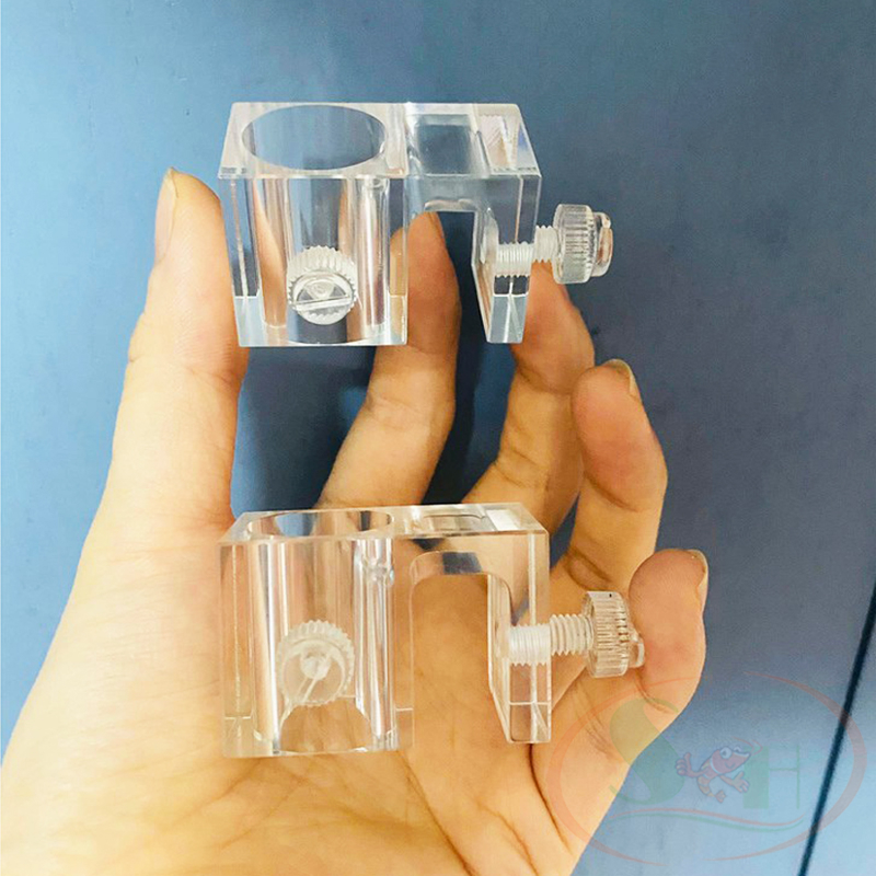 Kẹp mica Ebi-VN định hình ống 10, 12, 16, 20 mm in out thay nước bể cá tép thủy sinh