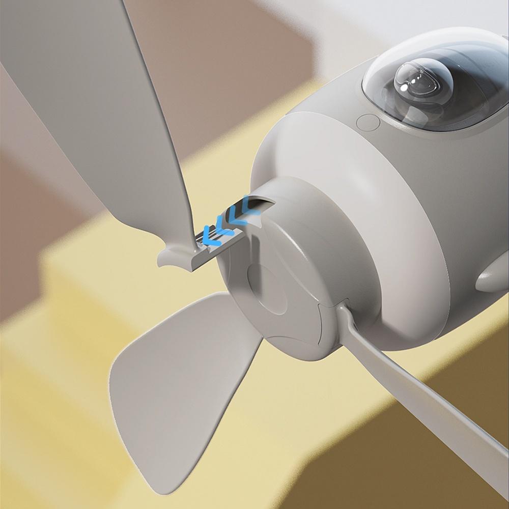 Quạt Trần Cỡ Nhỏ Hình Máy Bay Kèm Điều Khiển Từ Xa Với Đèn Ngủ Tiện Dụng