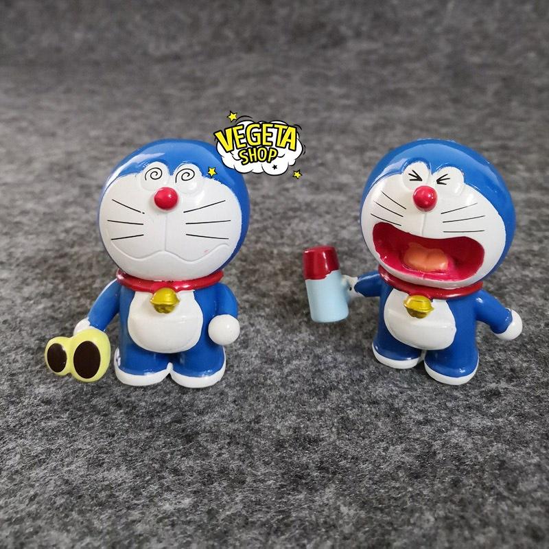 Mô hình Doraemon Doremon - Trọn bộ 8 Mô hình tư thế Doremon Doraemon và bảo bối - Cao khoảng 5~6cm