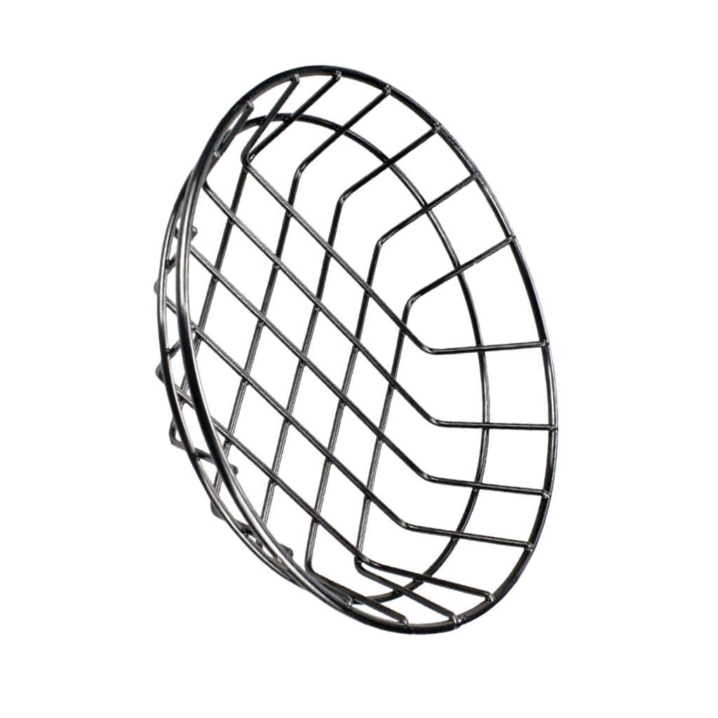 2x S Metal Fast Food Baskets Restaurant Serving for Sandwiches Fries Chips