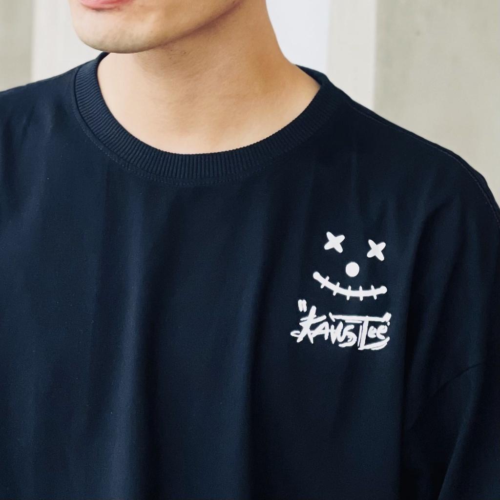 Áo thun KAWSTEE form unisex tay lỡ dành cho nam nữ in hình KAWSTEE năng động