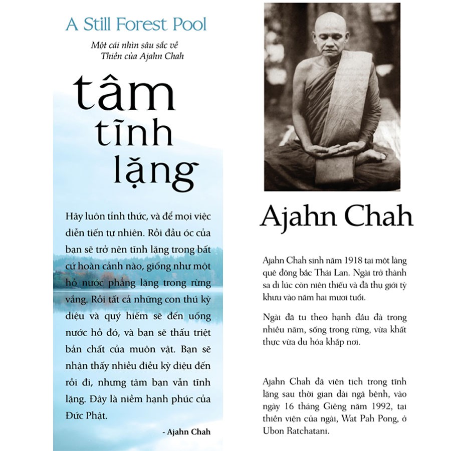 Tâm Tĩnh Lặng - Achaan Chah ( tái bản)