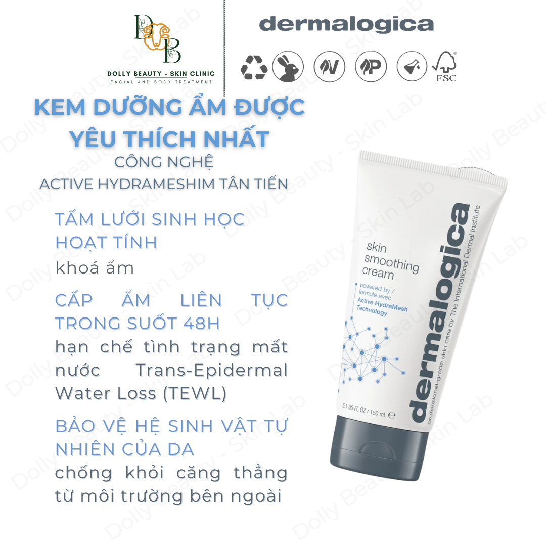 DERMALOGICA Kem dưỡng ẩm liên tục 48h SKIN SMOOTHING CREAM - Dolly Beauty