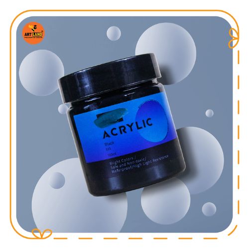 Màu Vẽ Acrylic Tone Xanh Lá Nâu Đen Trắng - Màu Vẽ Trên Mọi Chất Liệu