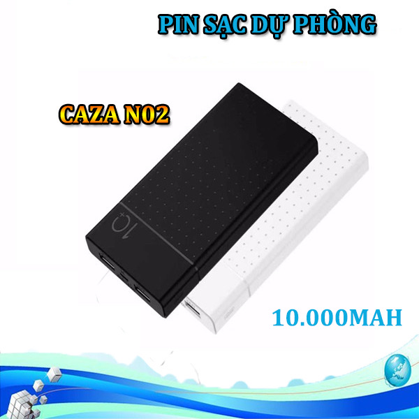 Pin sạc dự phòng , pin sạc nhanh NO2 10.000 mAH có 2 cổng sạc USB sạc được nhiều lần , với nhiều thiết bị rất tiện dụng , hạn chế va đập ,nhỏ gọn an toàn và tiện lợi