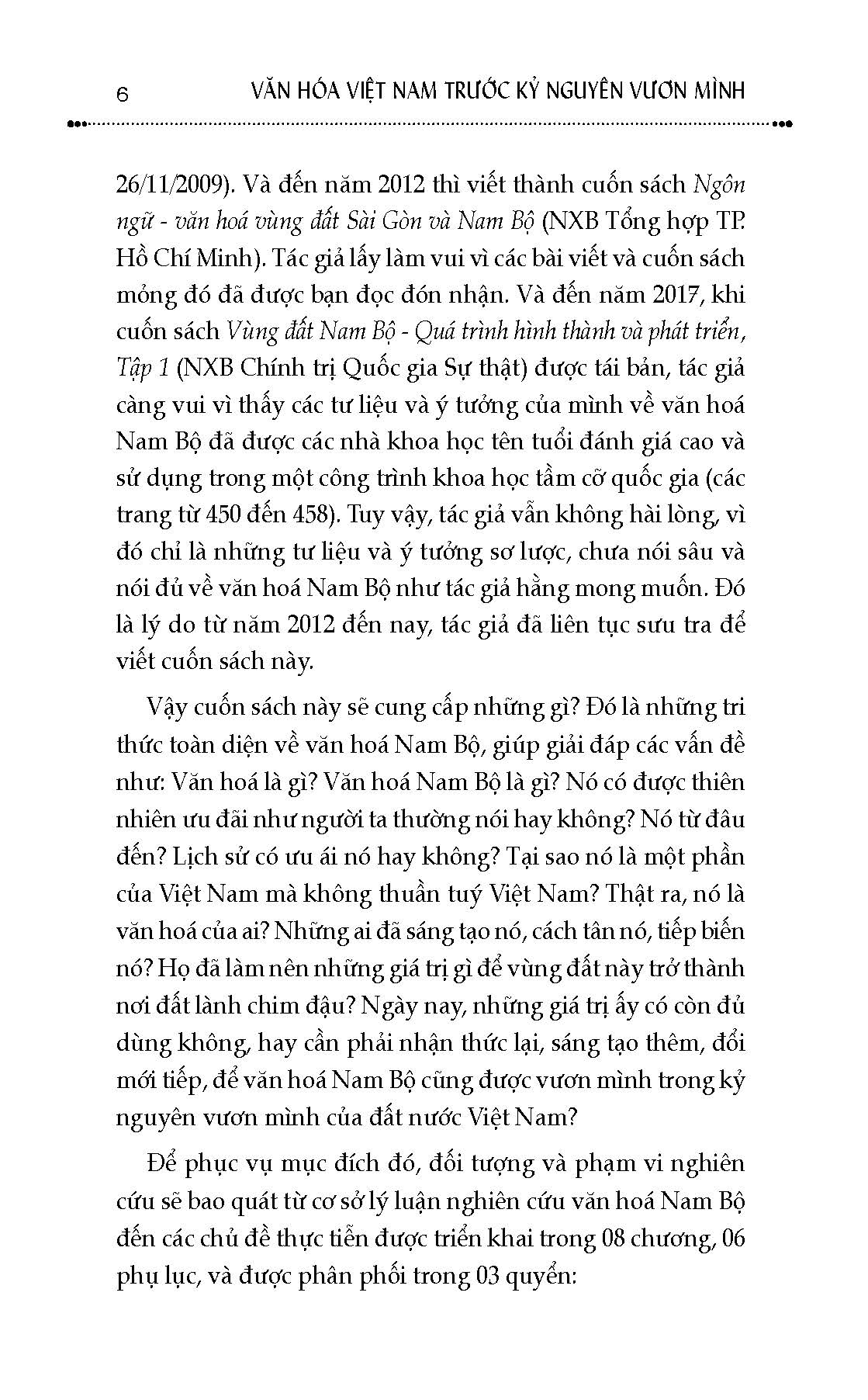 Văn Hóa Nam Bộ Việt Nam Trước Kỷ Nguyên Vươn Mình, Quyển 1: Không Gian Văn Hóa Nam Bộ