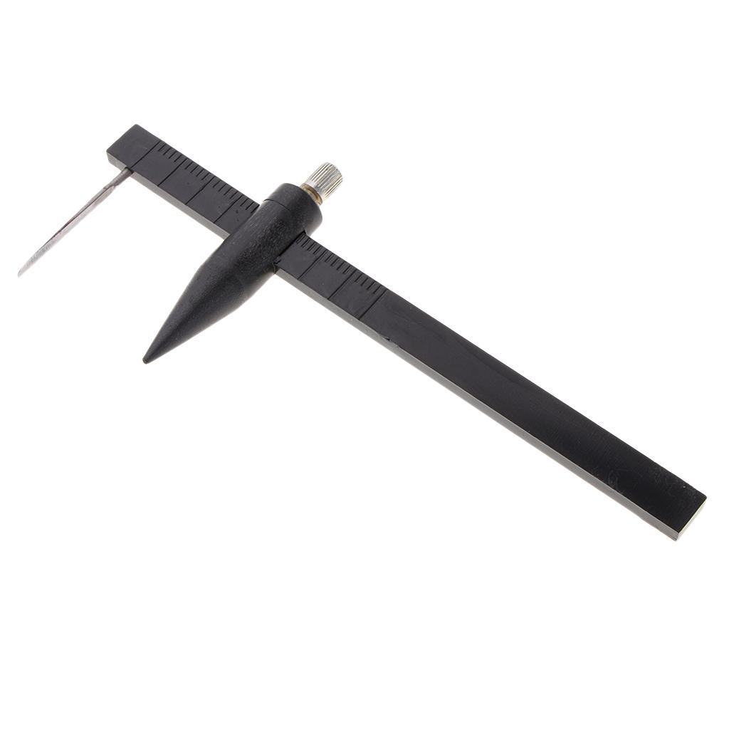 Clay Pottery Ceramic Compass Circle Cutter Measuring Ruler Caliper Black