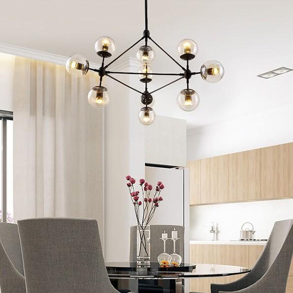 Đèn chùm phòng khách ORIC 10 bóng cao cấp hàng chuẩn xịn sơn 3 lớp tĩnh điện không gỉ