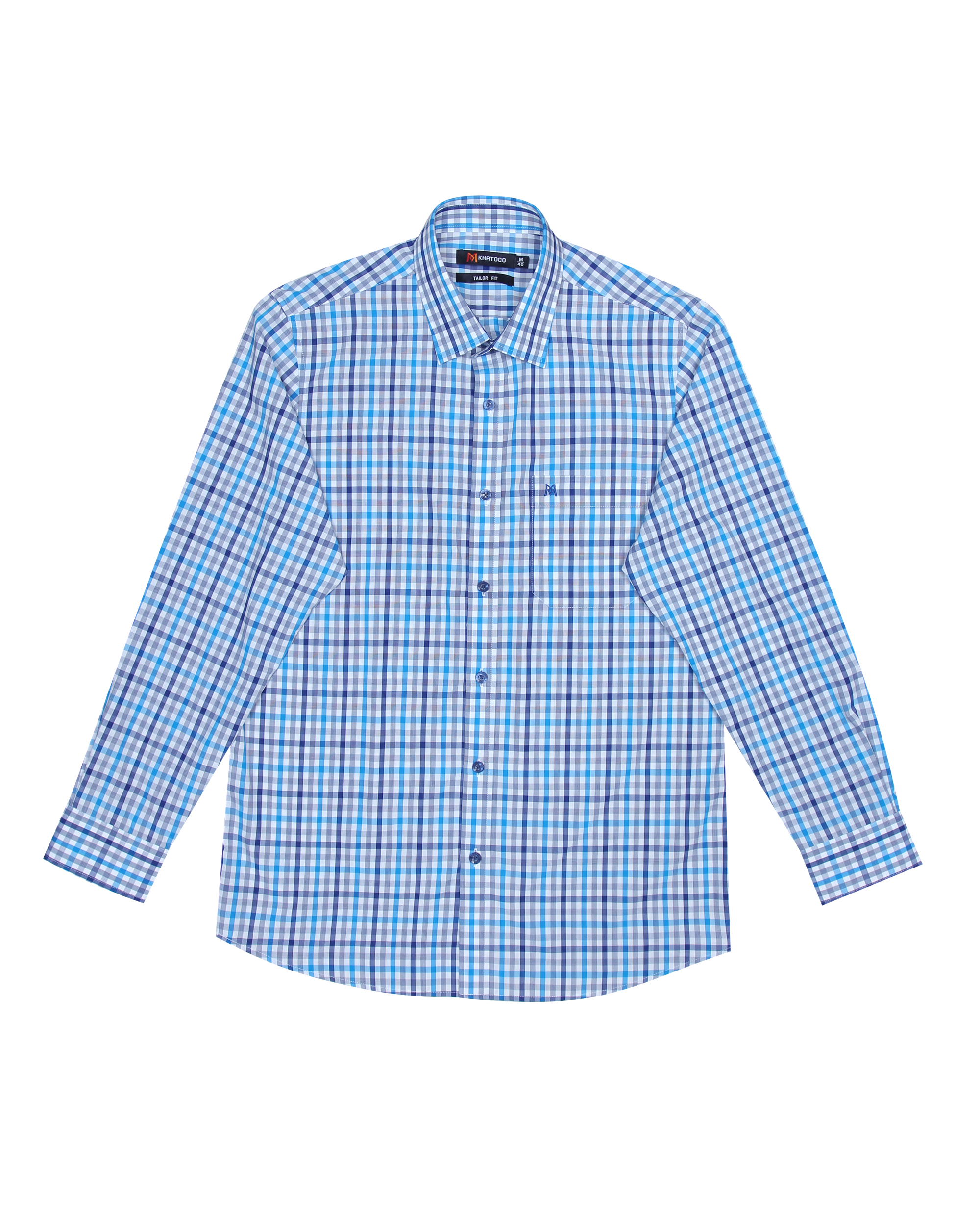 Áo sơ mi nam tay dài form suông Khatoco A1MD398T1-CNCR273-2502-D