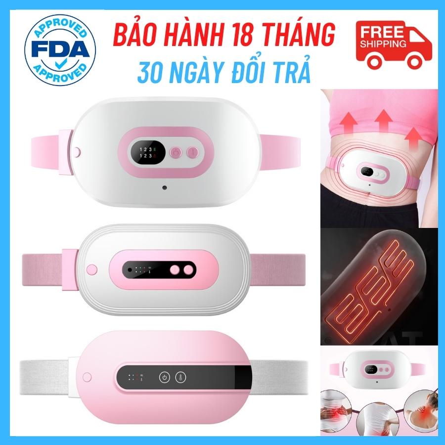 Đai hỗ trợ Giảm Béo, Giảm Đau Kinh Nguyệt, Sưởi Ấm Bụng, Massage, SUPER BELT Rung, Nóng Và Xung Điện EMS, Công Nghệ Nhật Bản