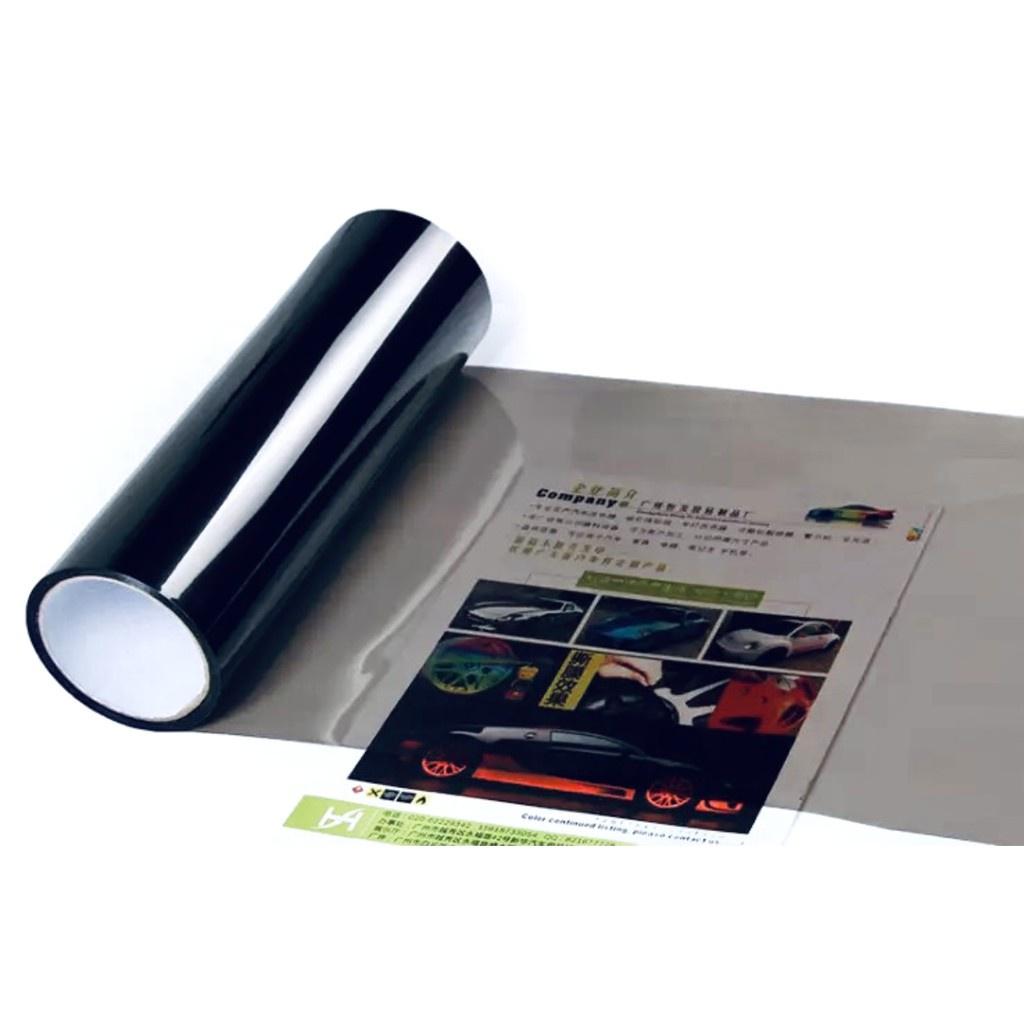 Phim dán đèn xe hơi cao cấp 3 lớp, film dán xe thể thao, đổi màu đèn pha đèn trước và đèn hậu ô tô xe máy phong cách - Đen khói - nhám