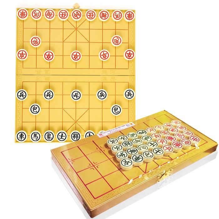 Cờ Tướng Size Lớn, Bàn cờ là hộp đựng, cờ nhựa đặc cao cấp.