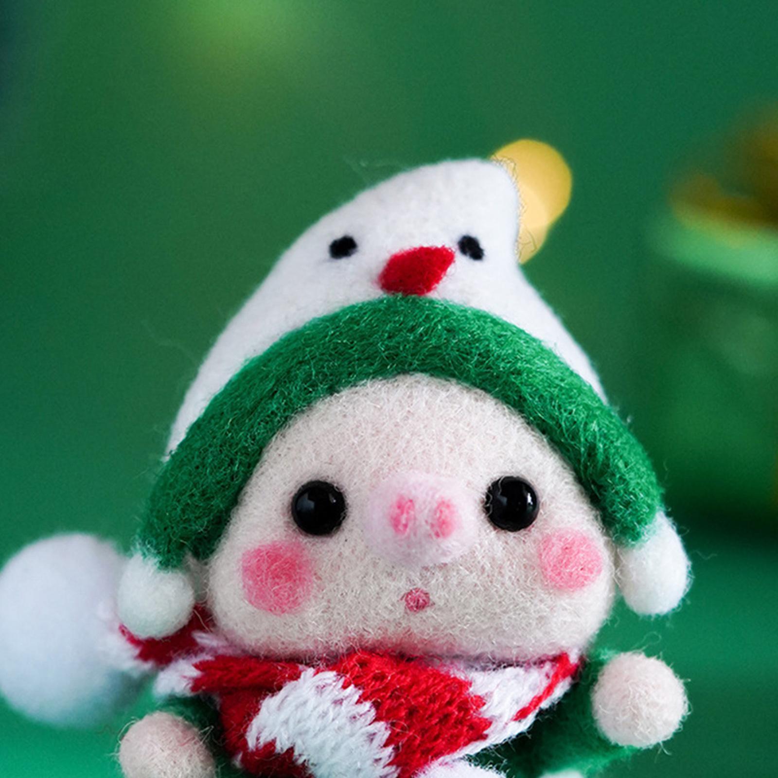 1x Cute Animal Felting Starter Kit with for Beginner