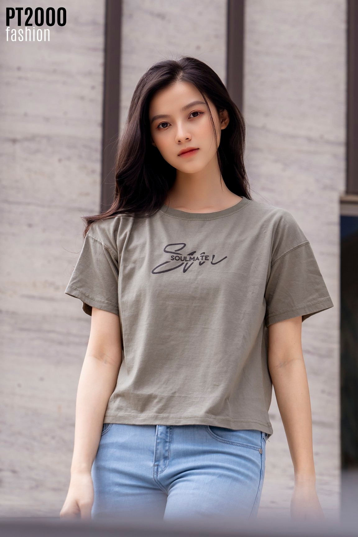 Áo thun PT cổ tròn nữ