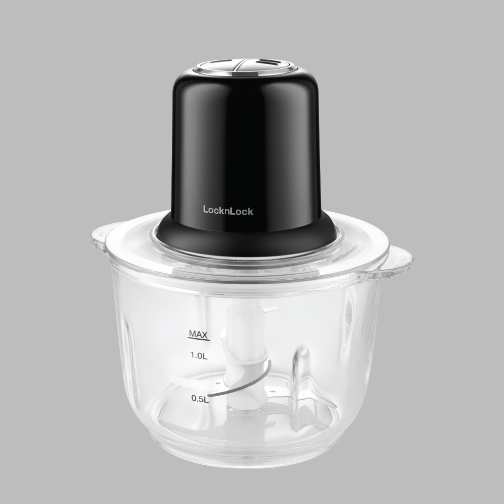 Máy xay thịt LocknLock - One Touch Meat Chopper - EJM116BLK (350W- 2L) - Màu đen - Hàng chính hãng