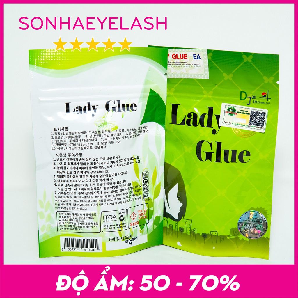 Keo lady glue, keo lady xanh, dòng keo khô nhanh dành cho thợ nối mi chuyên nghiệp