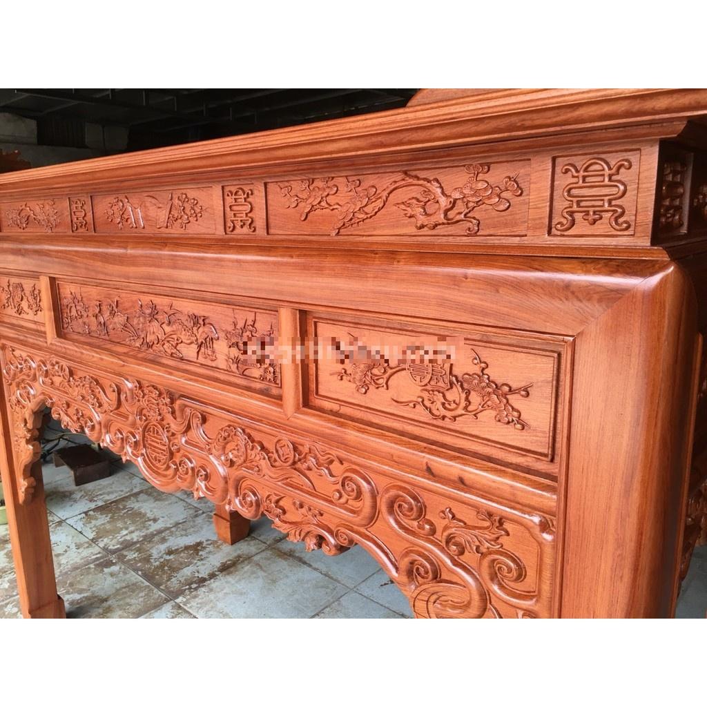 Án Thờ Ngũ Phúc Gỗ Hương Đá