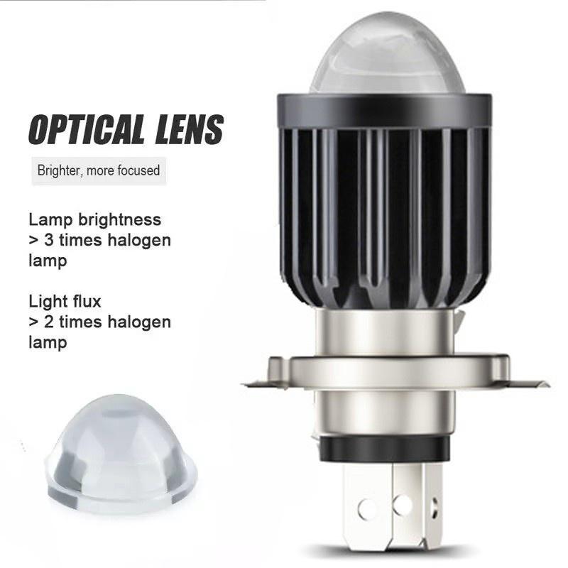 Đèn pha bóng LED mắt cá hai màu bằng thép tích hợp ống kính