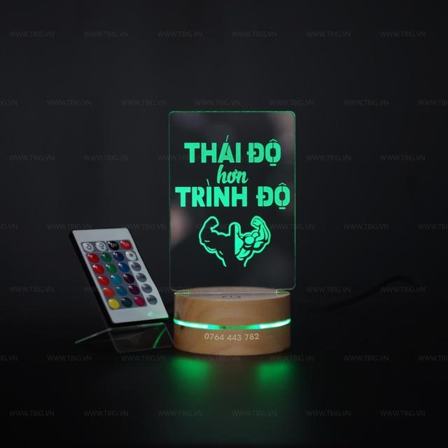 Đèn Slogan Tạo Động Lực decor 3D bàn làm việc TBIG