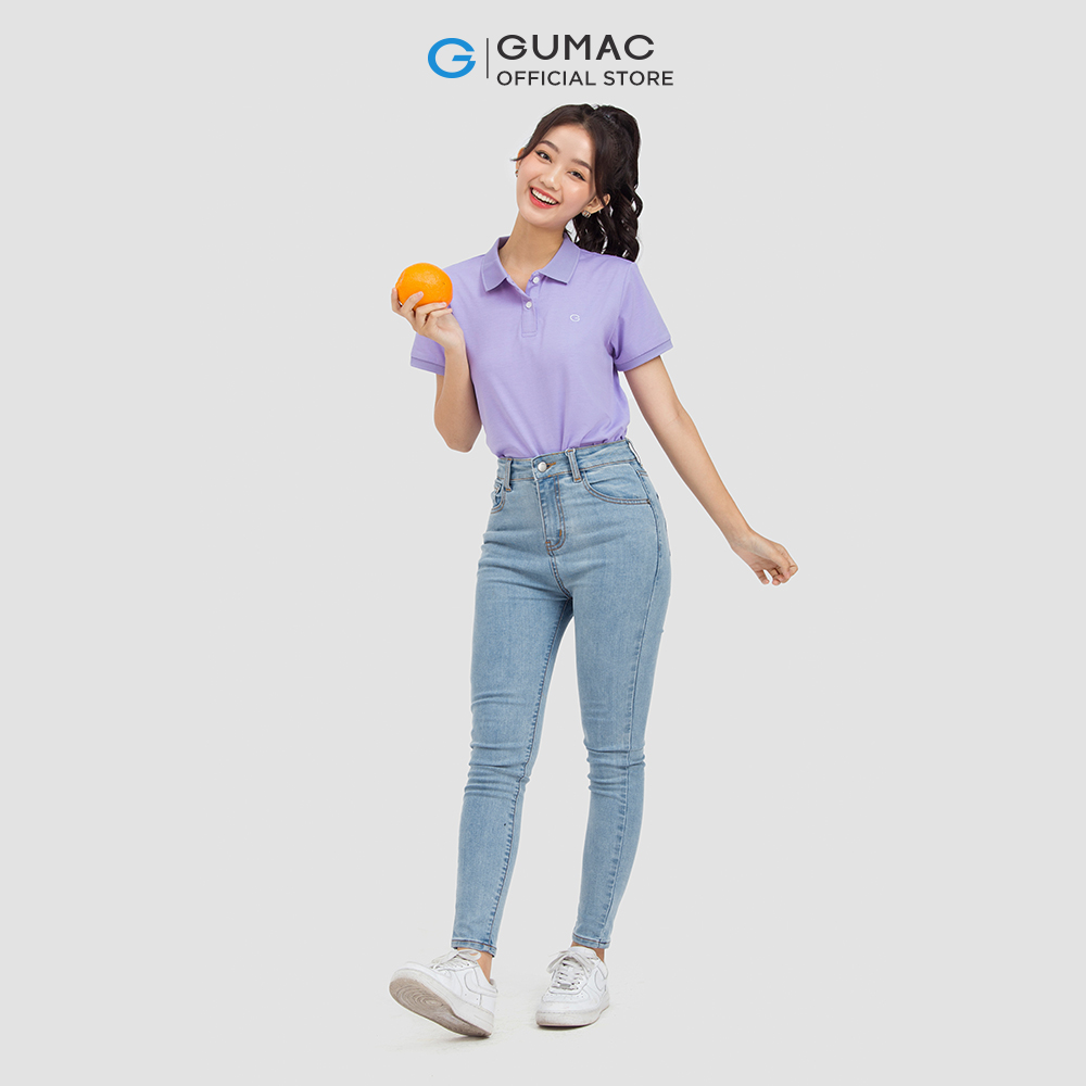 Quần jeans nữ GUMAC LQJ0602 phom ôm skinny