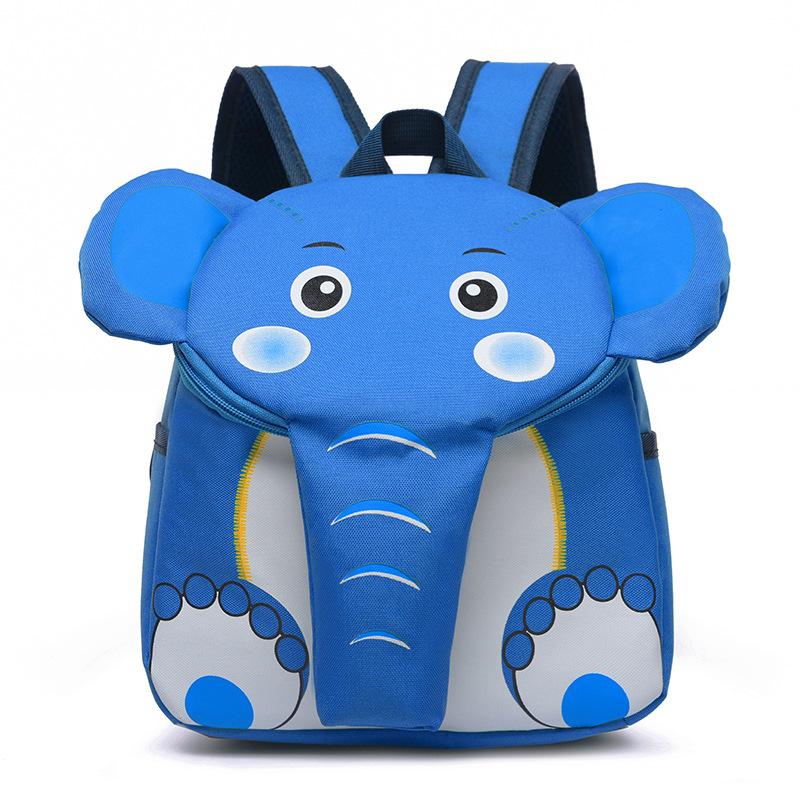 Mẫu Giáo Trẻ Em Học 3D Hoạt Hình Voi Ba Lô Cho Bé Trai Bé Gái Chống Nước Schoolbag