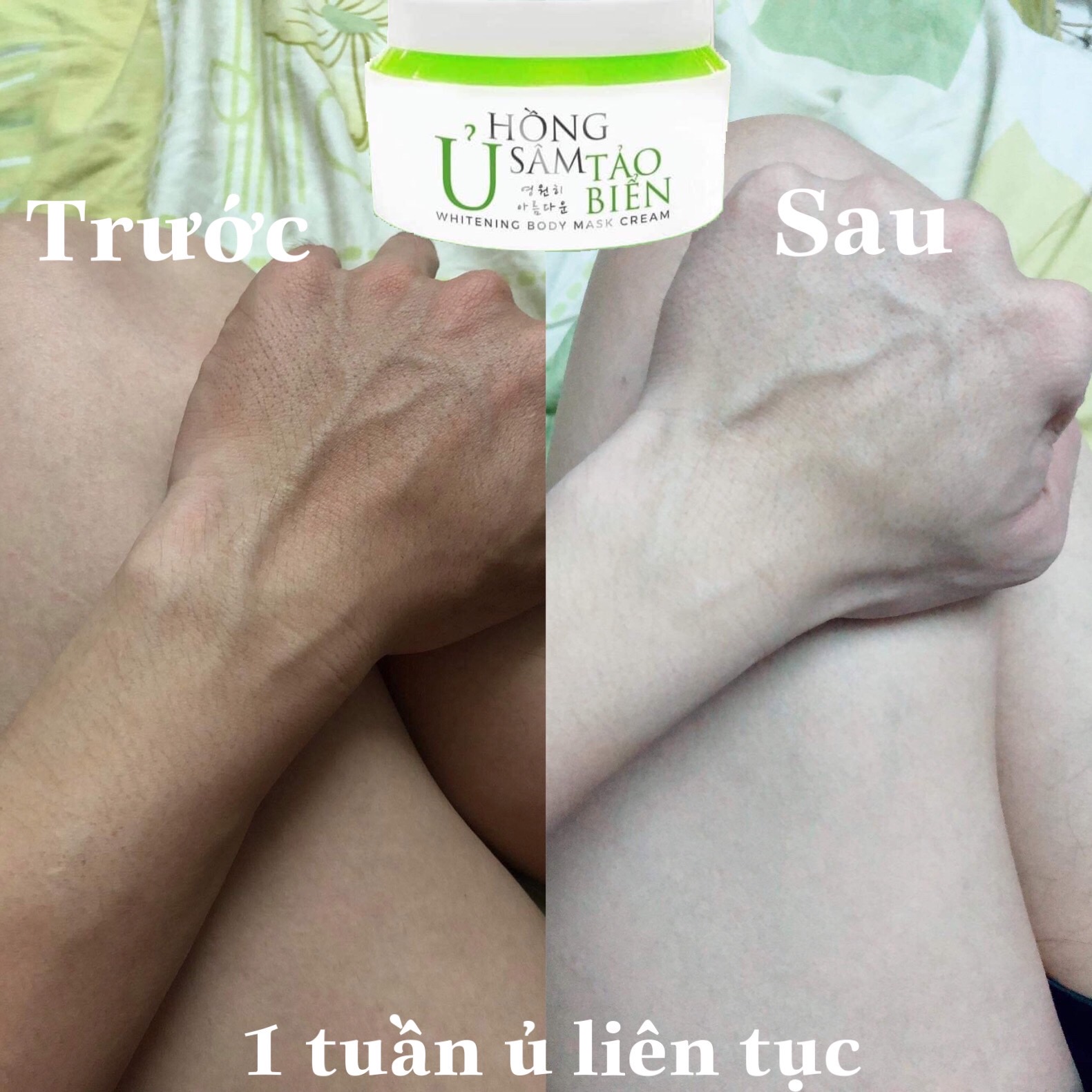 Ủ Hồng Sâm Tảo Biển (Whitening Body Mask Cream)