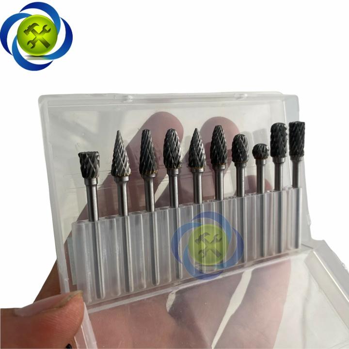 Bộ mũi doa hợp kim Đài Loan 10 chi tiết DOA-36-10 kích thước 3x6mm