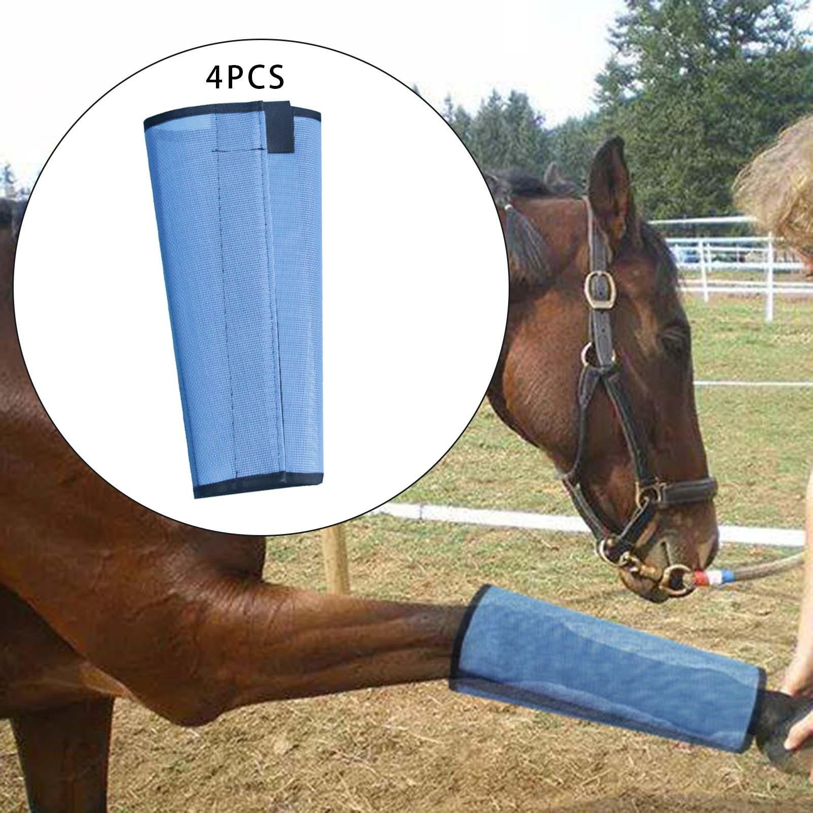 4x Leg Guard Loose Fitting Horse Fly Leg Boots for Jumping Sports Protection