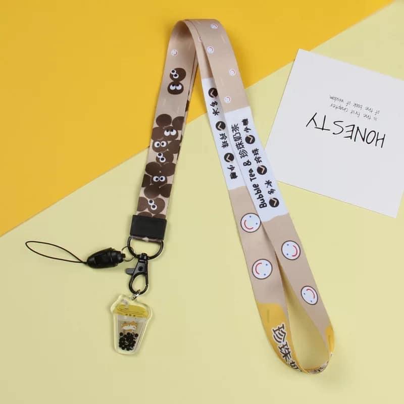 Dây đeo điện thoại in hình cute dễ thương - Dây đeo cổ cho điện thoại tiện lợi đa năng