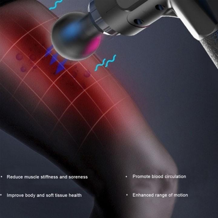 Máy Massage Trị Liệu Đau Nhức Giảm Căng Cơ Có 6 Chế Độ -  Fascia Gun Dãn Cơ Trị Đau Nhức