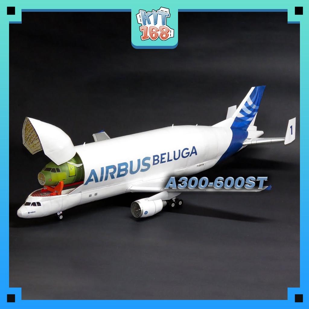 Mô hình giấy Máy bay Airbus Beluga A300