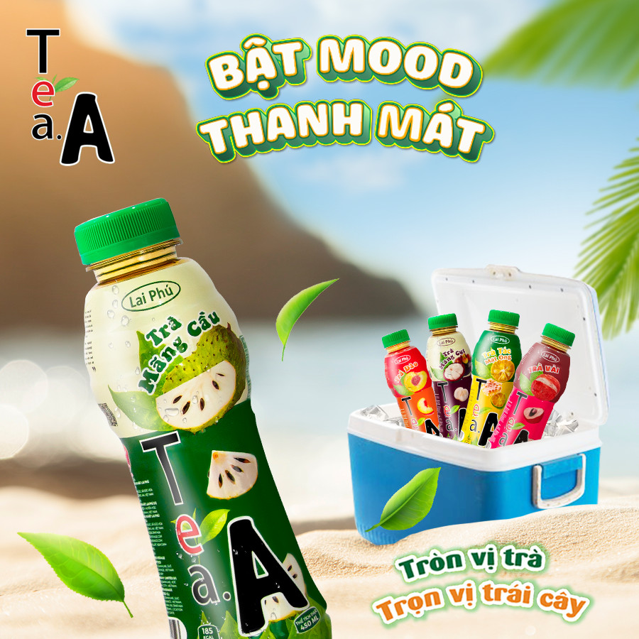 Trà Mãng Cầu Tea.A Chai 450ml - Thùng 24 Chai
