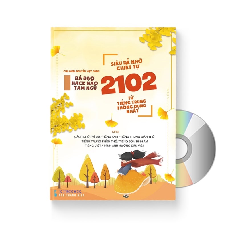 Sách - Bá đạo hack não Tam ngữ: Siêu dễ nhớ chiết tự 2102 từ tiếng Trung thông dụng nhất+DVD tài liệu