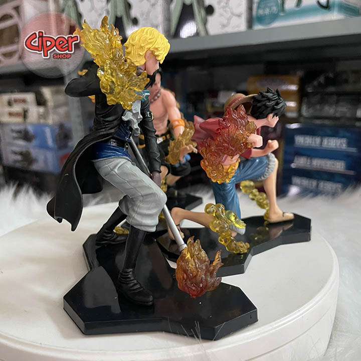 Mô hình anh em Luffy - Ace - Sabo - Mô hình One Piece - Set 3 Figure Action Luffy Ace Sabo