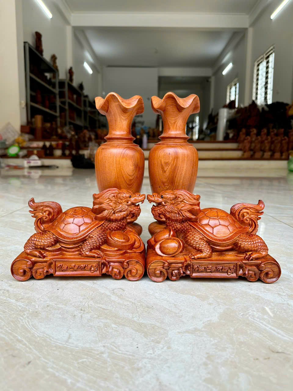 Tượng Gỗ Long Quy